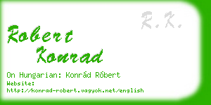 robert konrad business card