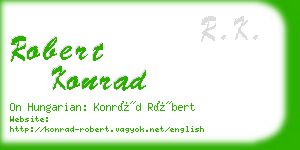 robert konrad business card